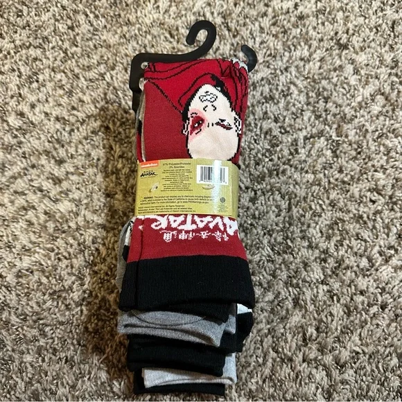 Avatar The Last Airbender 6 Pair CREW SOCKS Men Size 6-12 NEW - Picture 5 of 6